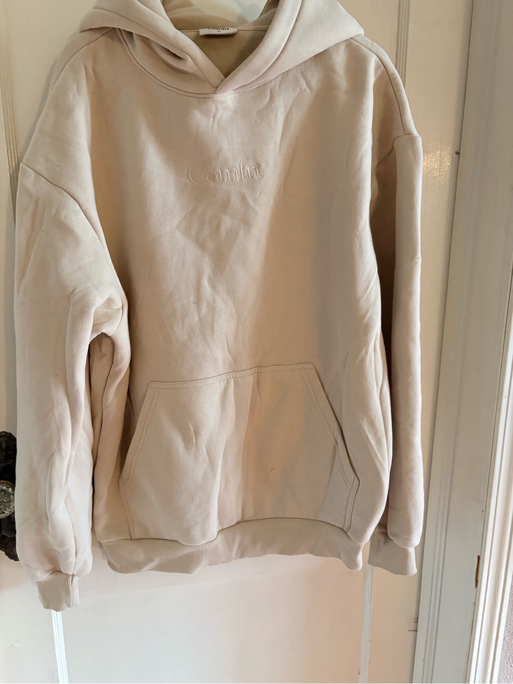 Comfort Oversized Hooded Sweater - Cream